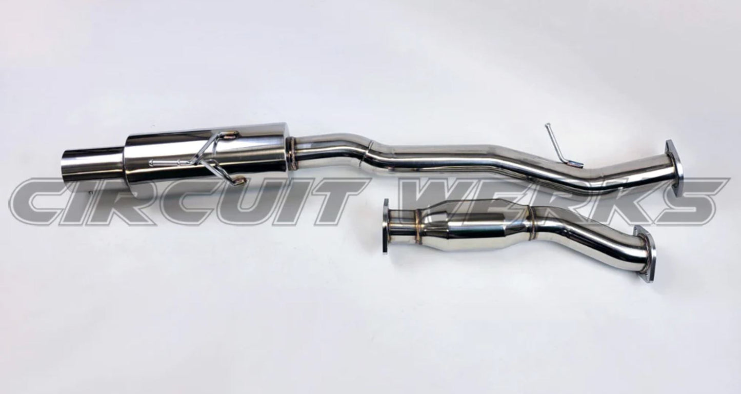 [Circuit] 2003-2009 Nissan 350Z Z33 350 Z Single Muffler 4" Exit Catback Exhaust System